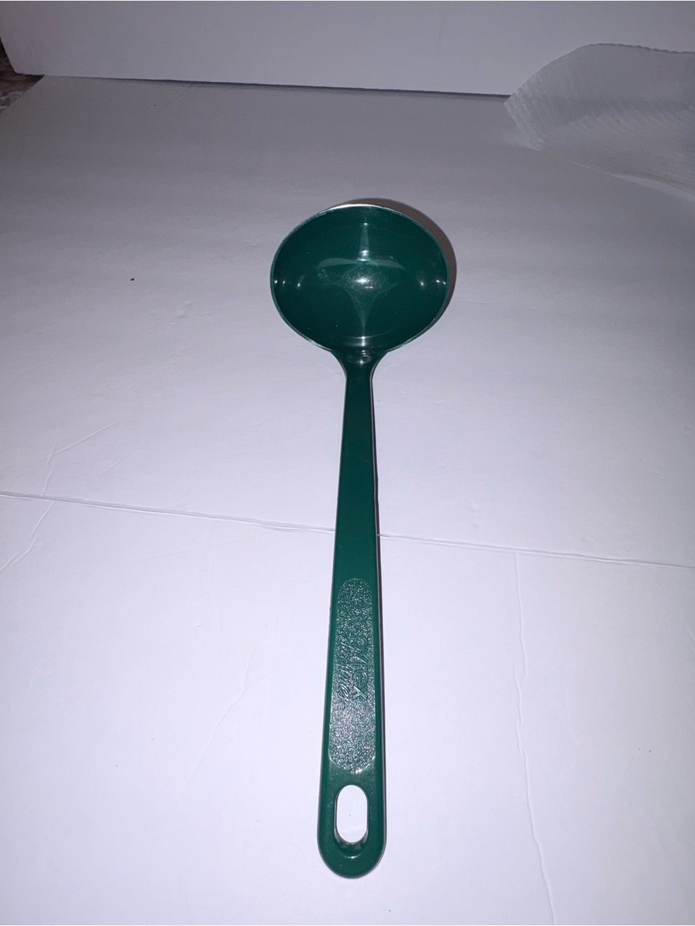 Pyrex Dark Green Plastic Soup Ladle